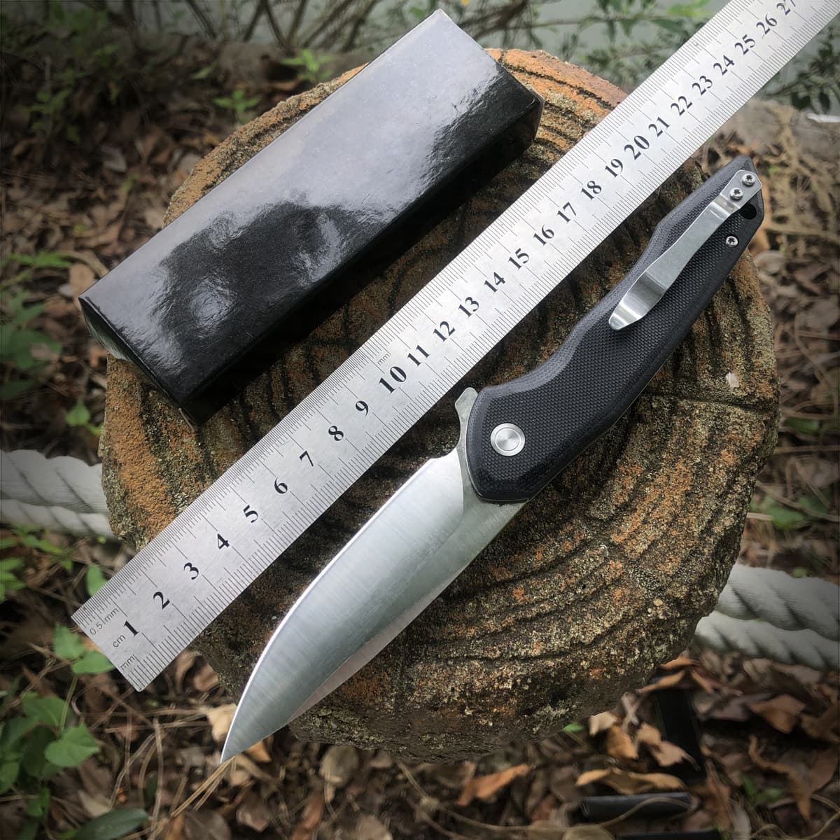 D2 outdoor knife G10 handle folding knife jungle survival tool tactical knife portable camping folding knife pocket knife