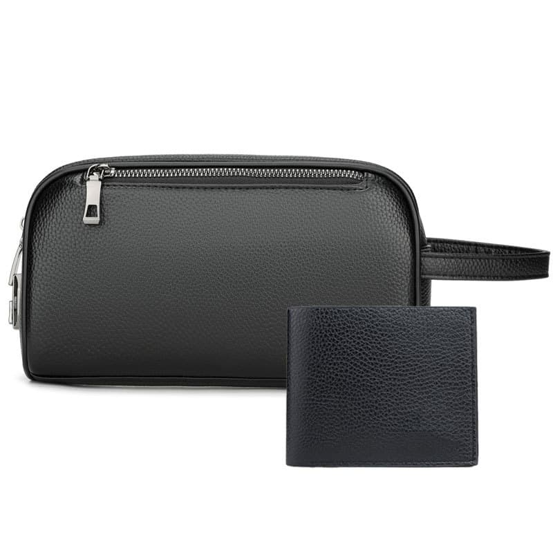 Men's New Business Clutch Bag Large Capacity Phone Wallet with Password Lock Travel Organizer Handbag