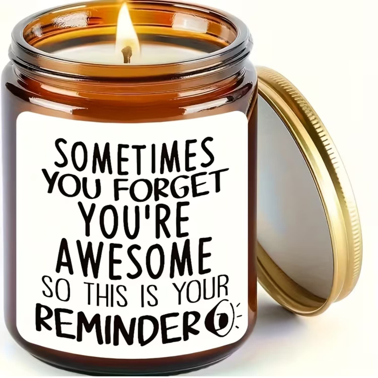 TEMU hot selling inspirational candle bottle labels funny and motivational quotes waterproof polypropylene stickers