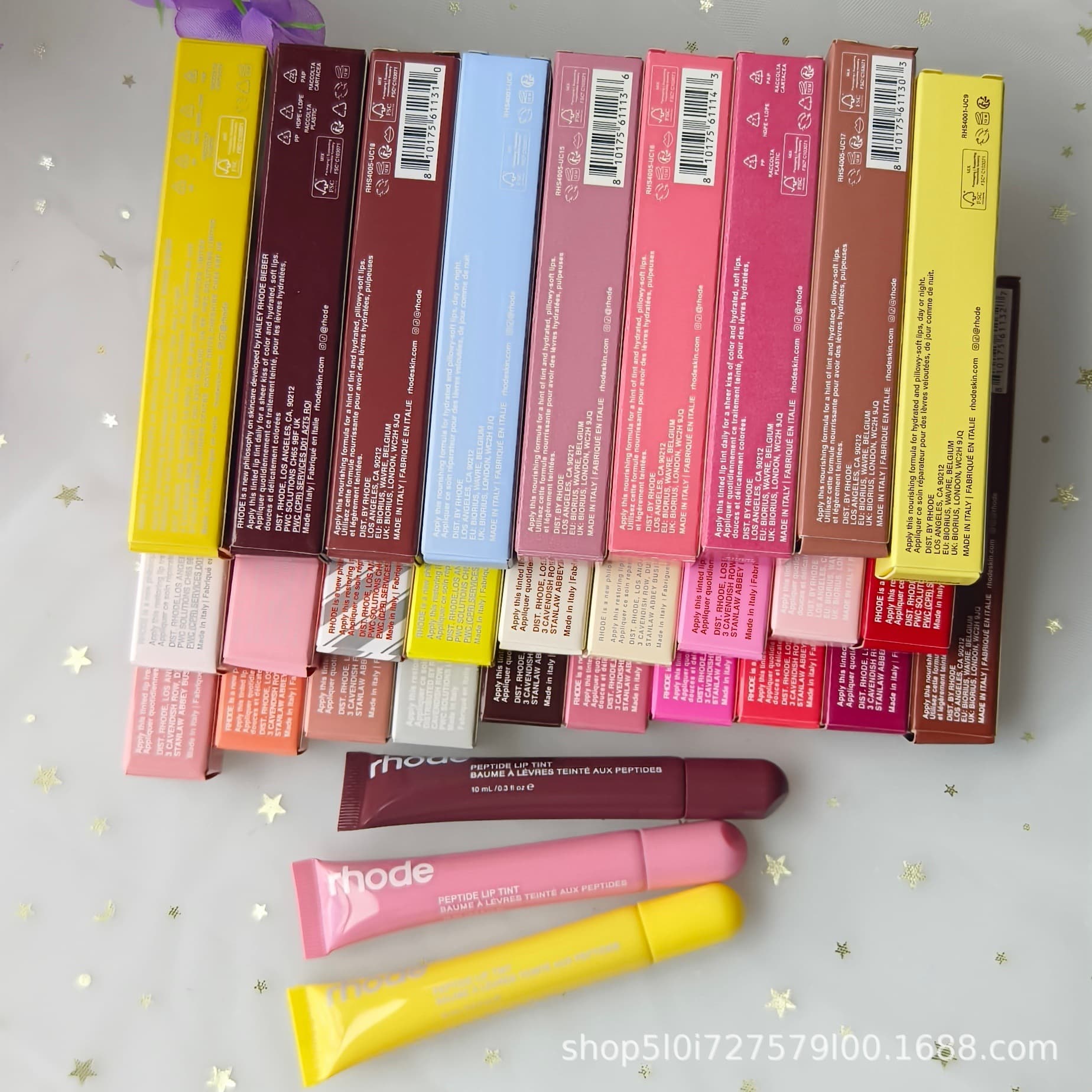 Cross-border Rhode Hailey Lip Glaze Lip Balm Best-Seller Moisturizing Lipstick Lip Gloss In Stock Full Shade Range
