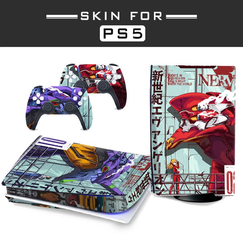 PS5 sticker game console protective film P5 optical drive version color sticker PS5 handle sticker body protective film dropshipping