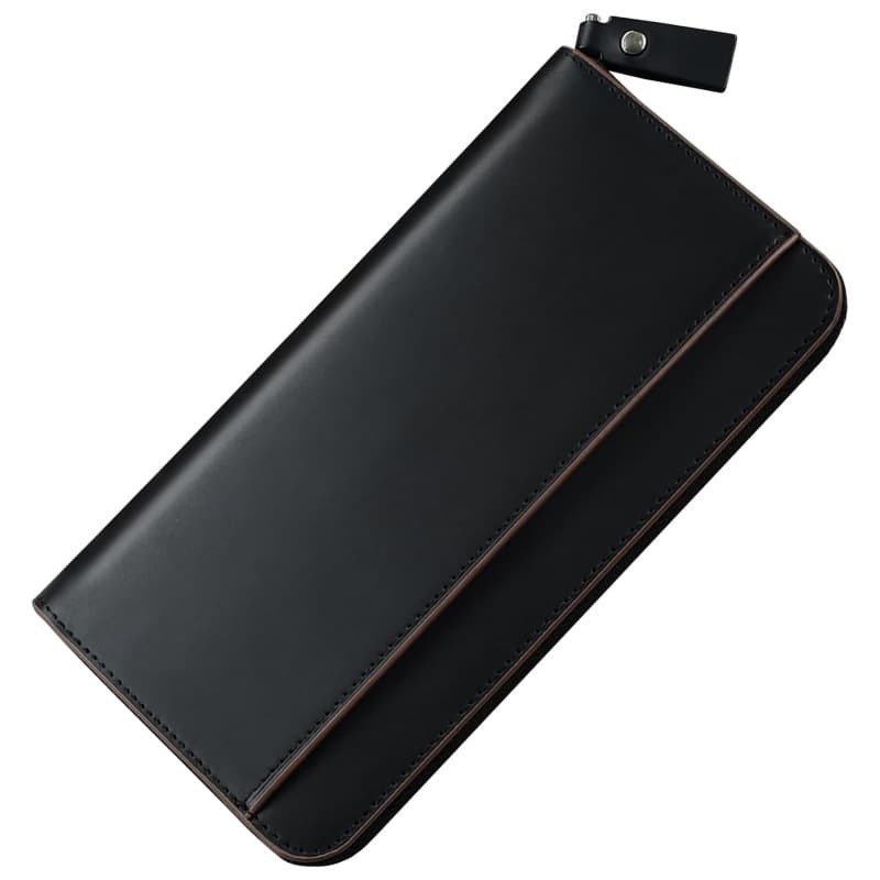 Cross-border hot selling men's genuine leather long zipper wallet Japanese accordion multi-card slot large capacity hand-held long wallet
