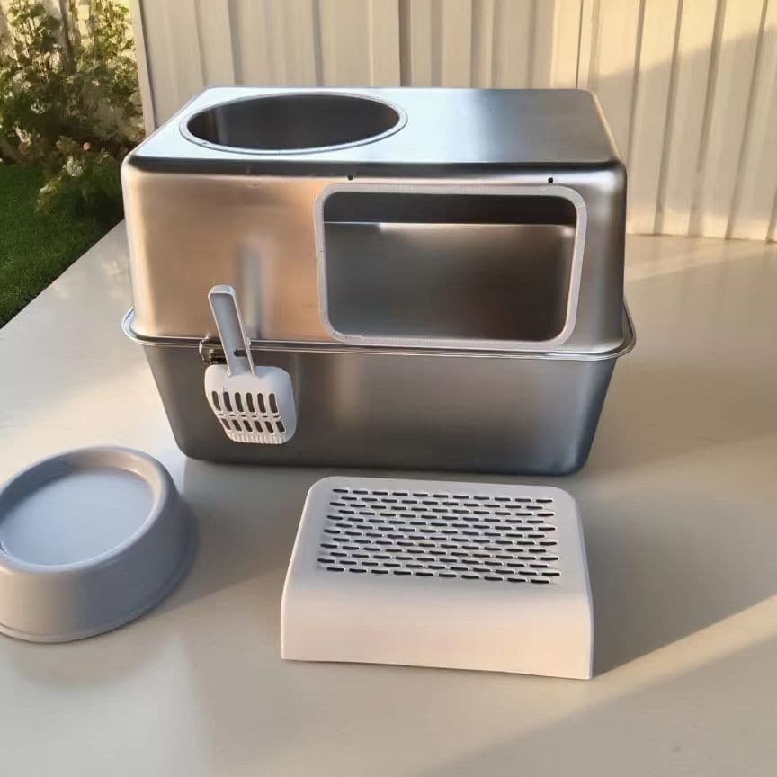 Stainless Steel Cat Litter Box Extra Large Stainless Steel Cat Litter Box Fully Enclosed Stainless Steel Cat Litter Box