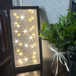 Star Night Light Decoration Handmade DIY Material Kit Bedroom Atmosphere Photo Prop Gift for Girlfriend, Bestie