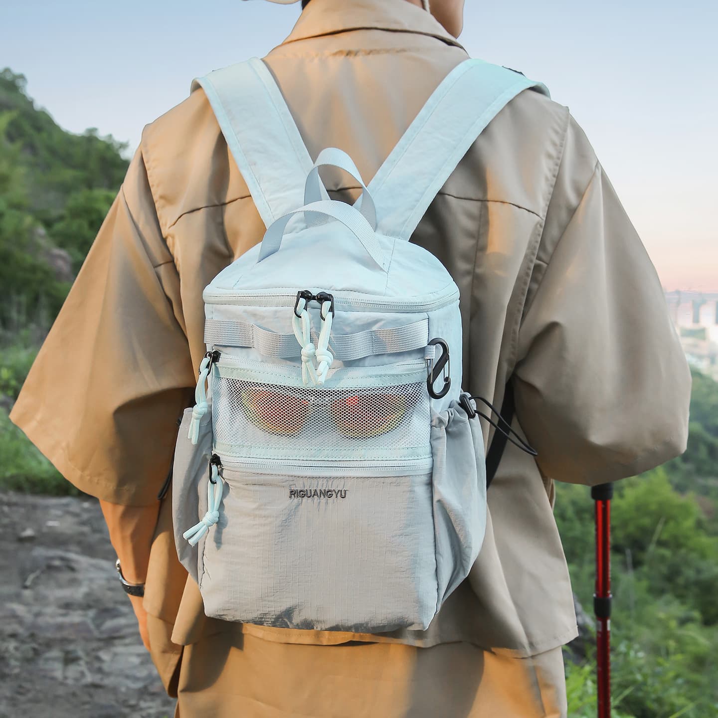Forest-style Ins Versatile Casual Backpack, Multi-color, Durable, for Camping, Sports, Travel, Cute Cartoon Lightweight School Bag