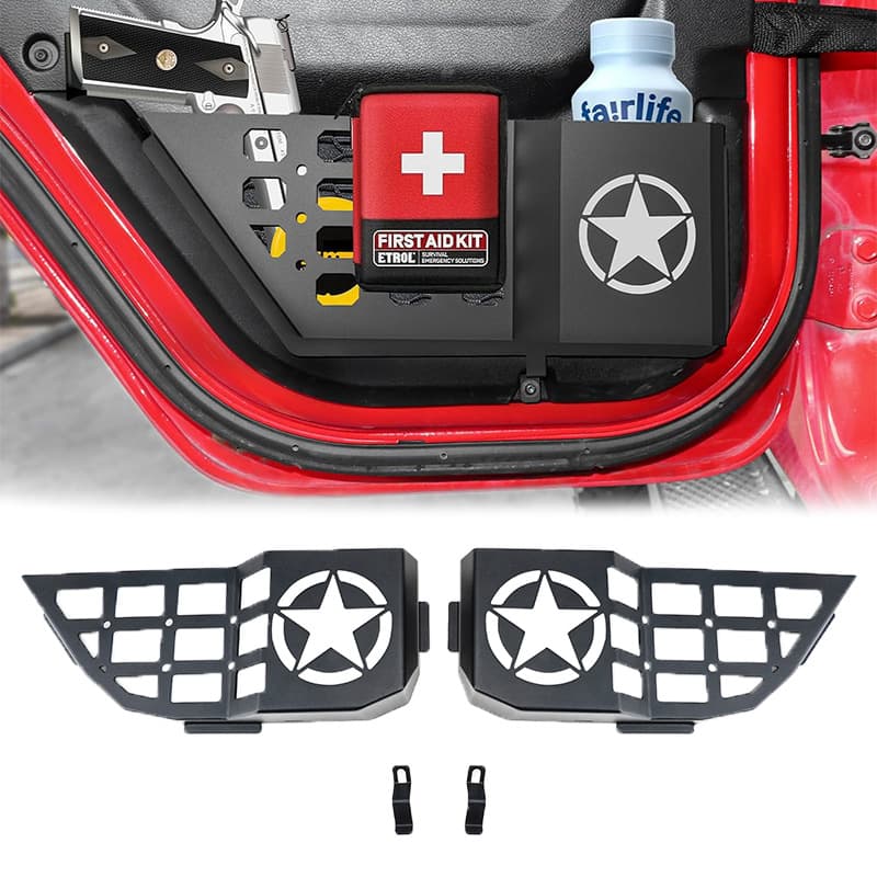 Storage Box for Jeep Wrangler JL Rear Door, Door Storage Organizer, JL Accessories