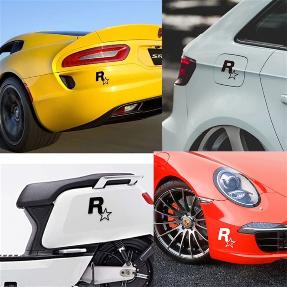 Car stickers JDM modified electric game peripheral GTA5 speed car R-star car stickers body scratch stickers fuel tank cap stickers