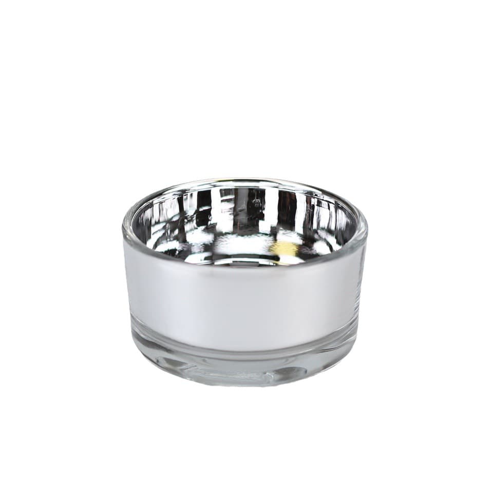 Wedding European-Style Craft Ornament Base Candle Holder Four-Point Transparent Christmas Electroplated Glass Empty Candle Cup