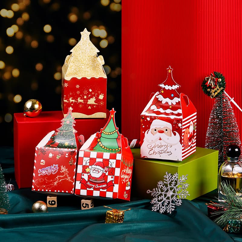 New Christmas gift boxes, gift packaging boxes, candy gift boxes, Christmas gift bags, Christmas Eve apple boxes wholesale