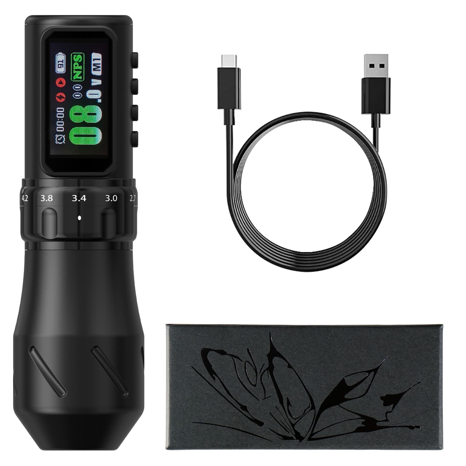 Tyrannosaurus Rex Spiny Claw Adjustable Lithium Battery Pen 2200 mAh Wireless Charging Tattoo Machine Portable Tattoo