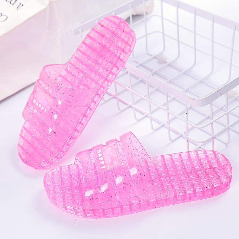 Women's Crystal Slippers Summer 2025 New Transparent Jelly Indoor Home Soft Sole Outdoor Wear Plastic Slippers Wholesale