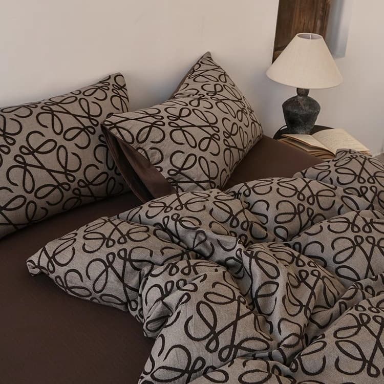 Comfortable and Breathable Air Layer Jacquard Bedding Pure Cotton Bedding Four-Piece Set