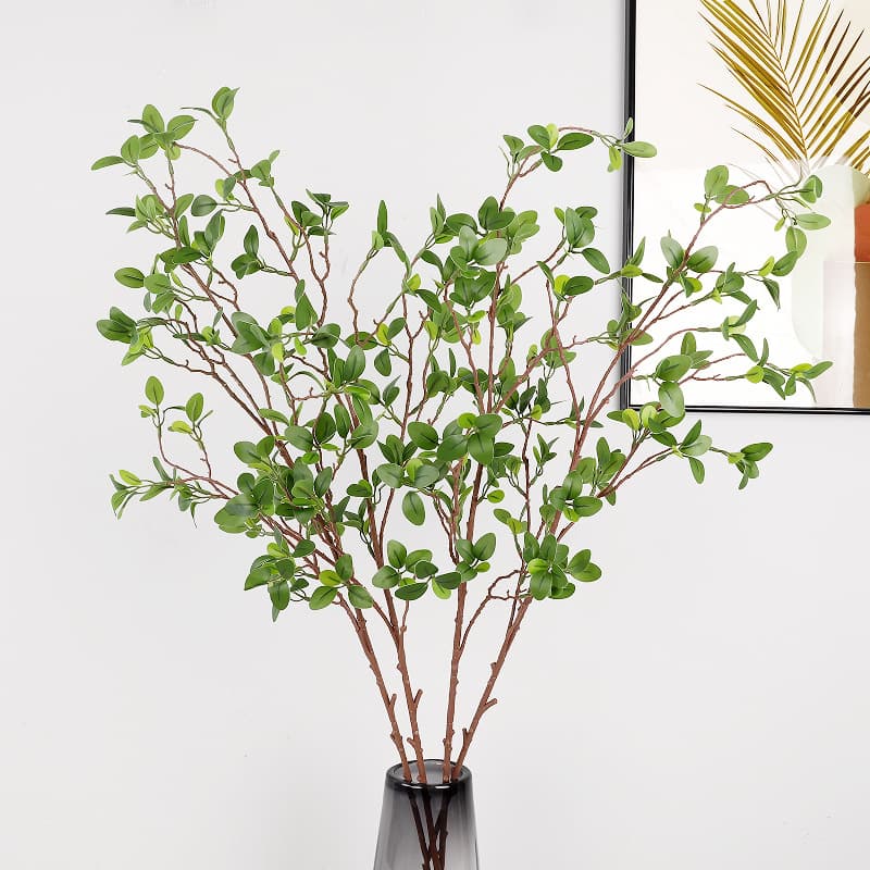 Simulated Milan leaves, indoor decoration, simulated leaves, home furnishings, simulated green plants, Milan leaves, drop shipping