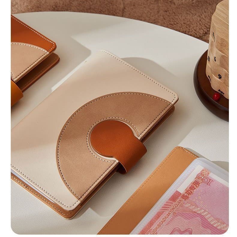 New portable cash storage folder, high-value, large-capacity, multi-functional storage, money storage, card storage