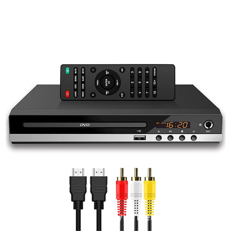 Amazon Home HD DVD Player EVD Player, Mini CD Player for Kids and Adults