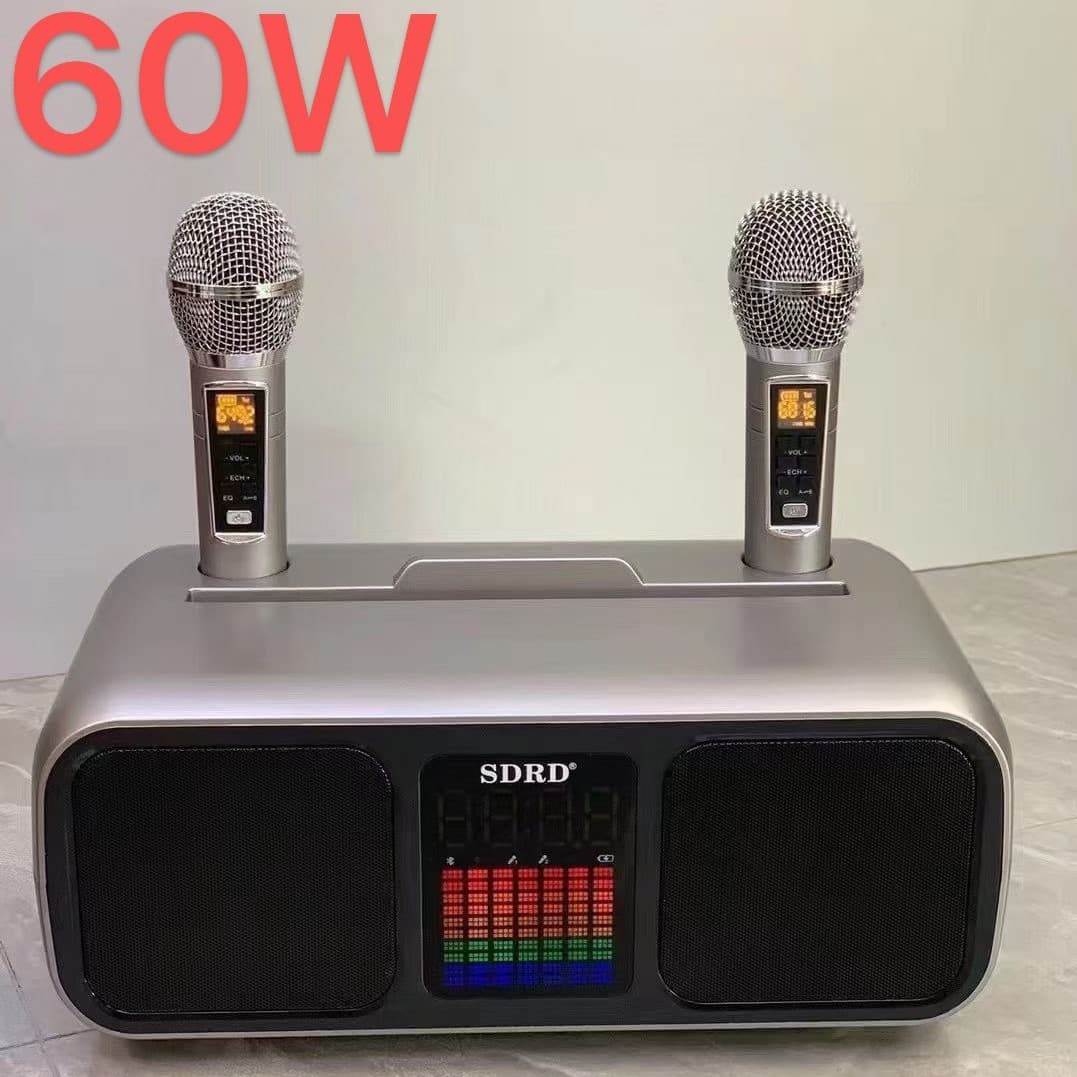 SD318 Bluetooth speaker wireless dual microphone karaoke all-in-one portable outdoor singing home TV for children