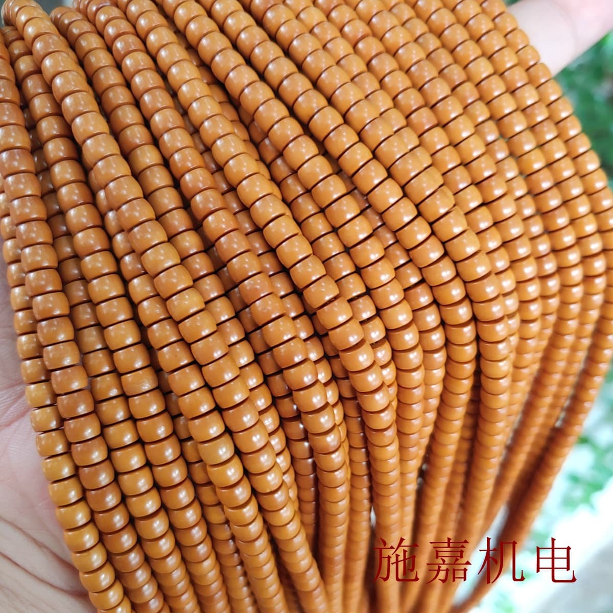 Olive pit carving, straight-cut barrel beads, exquisite 5mm old-style long bracelet, men's and women's cultural and artistic DIY accessories.