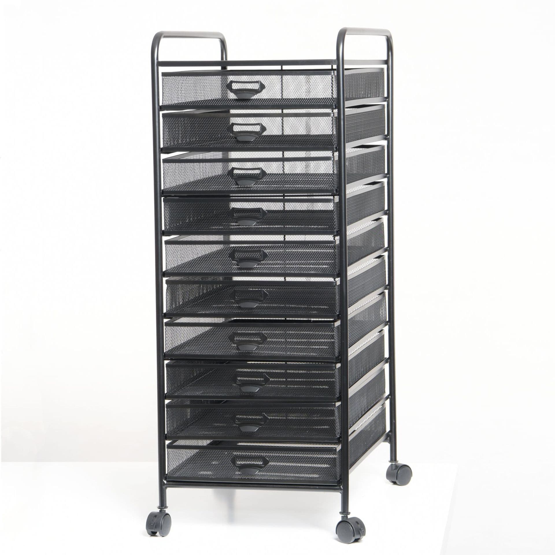 A3-9(10) File Rack Metal File Cart Iron Multi-layer Archive Storage Shelf Desk Office Organization