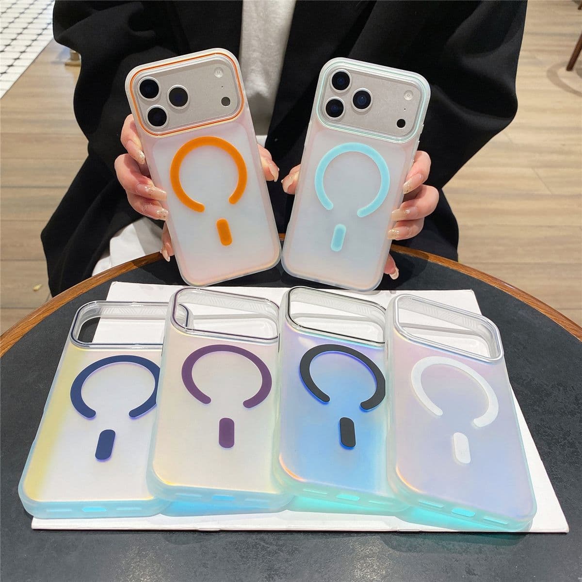 Apple 16promax chameleon magnetic phone case iPhone17 laser creative new 15pro13 trend