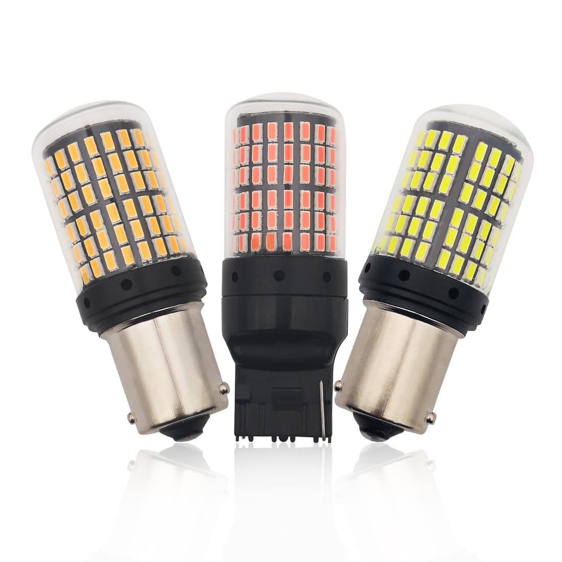 Car LED Turn Signal Decoder Anti-Flicker 1156 T20 3014 144 SMD Turn Signal 7440 Turn Signal Ultra Bright