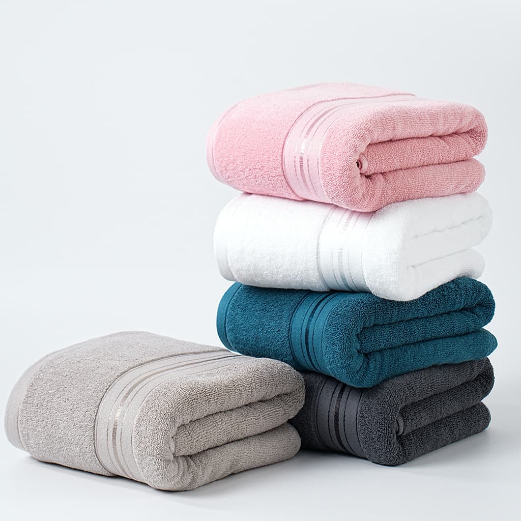 Pure Cotton Bath Towel for Home Adult Bathing Wrap Body Outdoor Swimming Pure Cotton Combed Men's and Women's Embroider Thickened and Absorbent