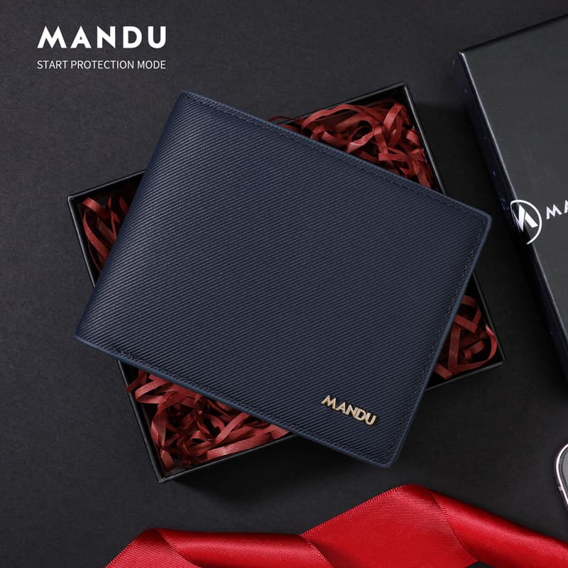 Cross-border Wholesale Men's Premium Wallet Fashion Business Multi-functional RFID Leather Wallet for Men