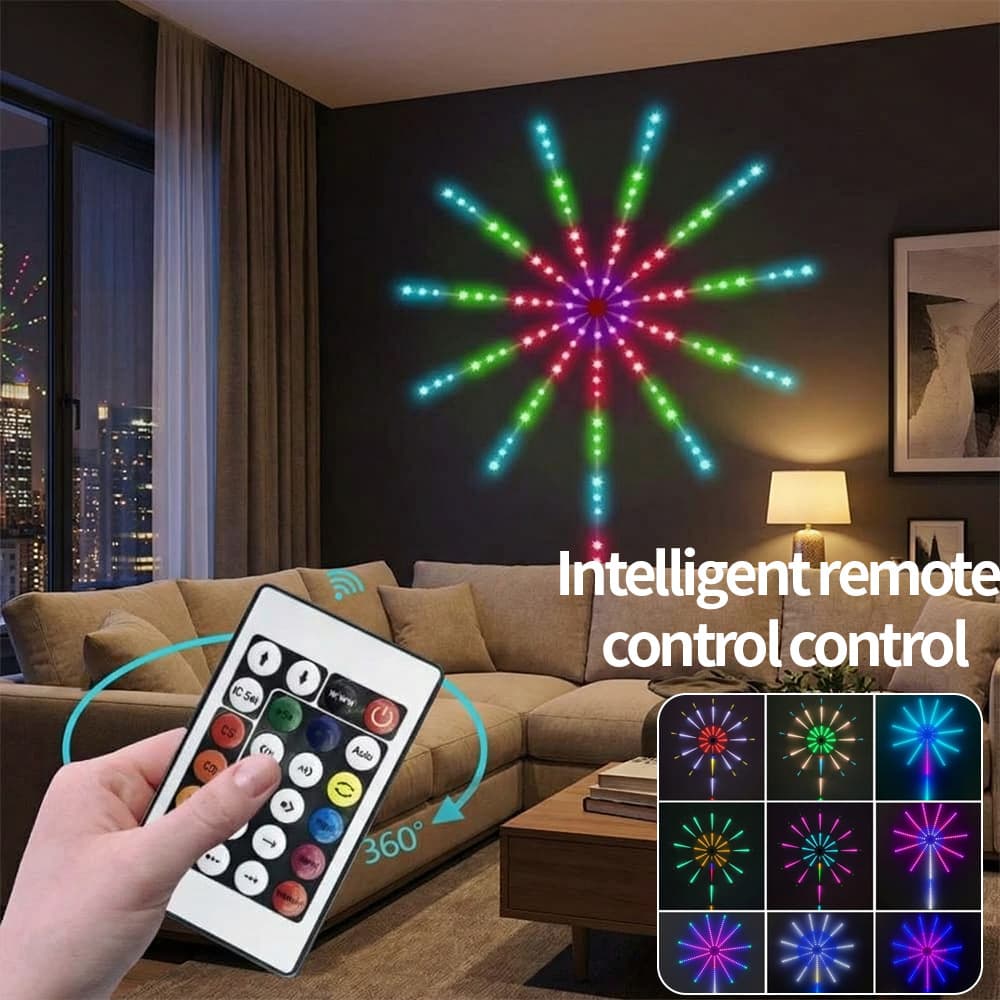 LED Colorful Firework Light 5V Strip USB Running Light Flicker-Free Bluetooth Indoor Decorative Dynamic Light Dimmable