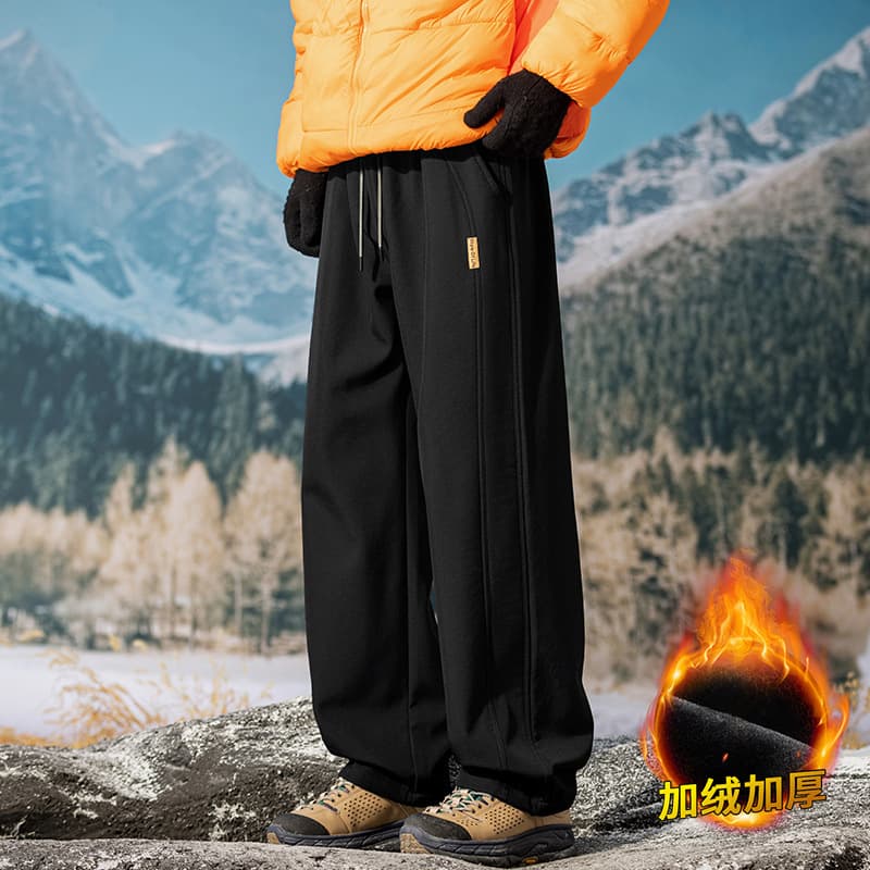 Side Stripe Cargo Pants Men's Spring/Autumn New Straight Loose Casual Pants American Street Style Plus Size Men's Long Pants