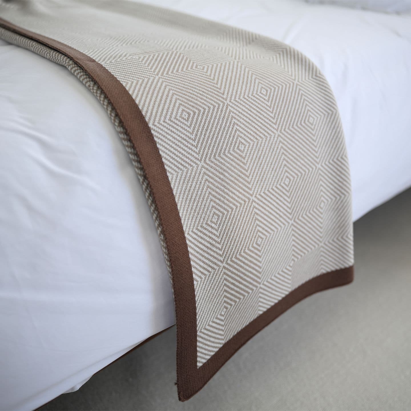A14 loop pattern 12-needle light luxury knitted blanket casual wool blanket aviation blanket gift blanket hotel bed blanket