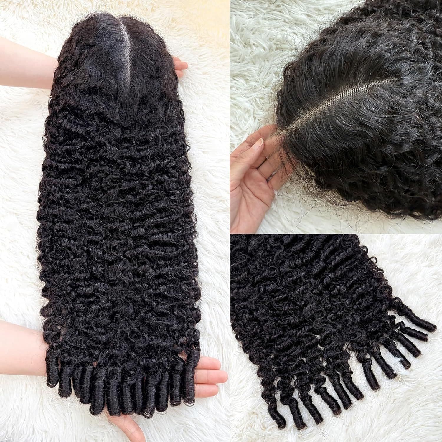 13*4 Burmese Curly Human Hair Wig 300 Density