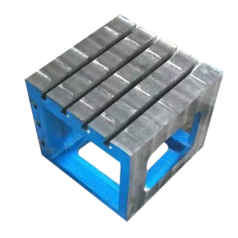 Cast iron T-slot scribing marble inspection and measurement square box CNC machine tool leveling pad worktable