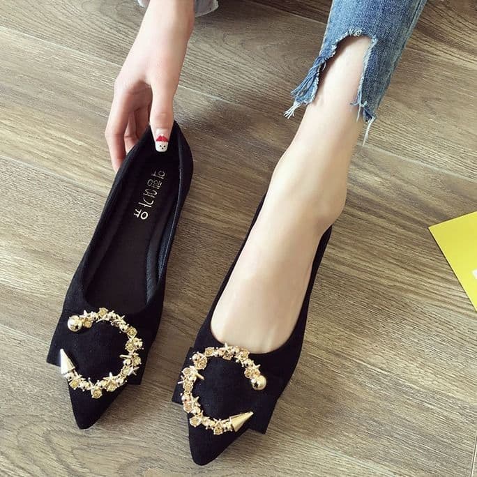 2022 Spring New Versatile Flat Shoes for Women, Internet Celebrity Style, Shallow Pointed Toe Single Shoes, All-Season Loafers, Soft Sole Moccasins for Women