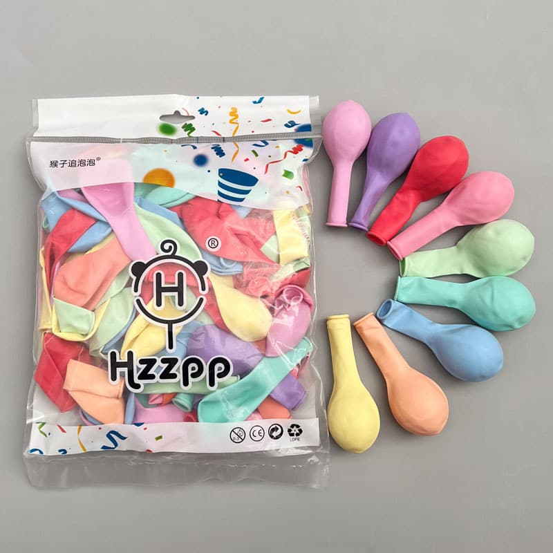 Thickened Macaron Wedding Balloons QR Code Logo Decoration Creative Wedding Decoration Home Decor Latex Balloons