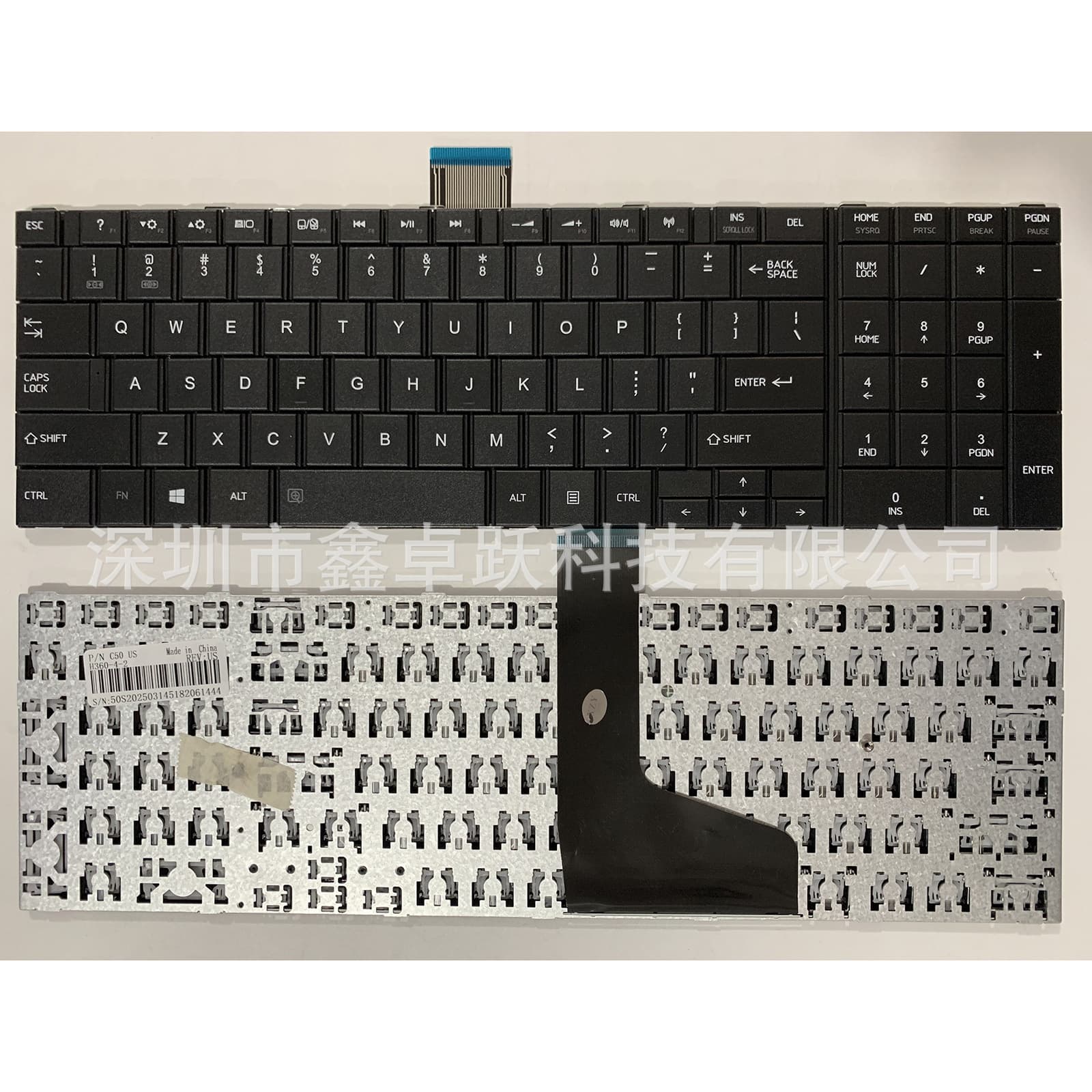 Compatible with Toshiba C50-A, C50D-A, C50DT-A, C50T-A, C55-A, and C55D-A keyboards