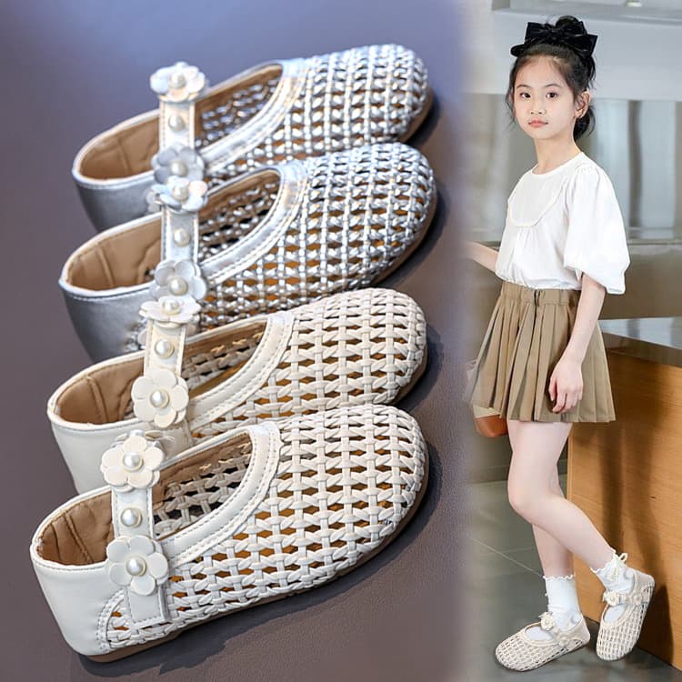 Girls Sandals 2026 New Summer Children Shoes Girls Princess Shoes Spring and Summer Girls Leather Shoes Casual Shoes Big Kids