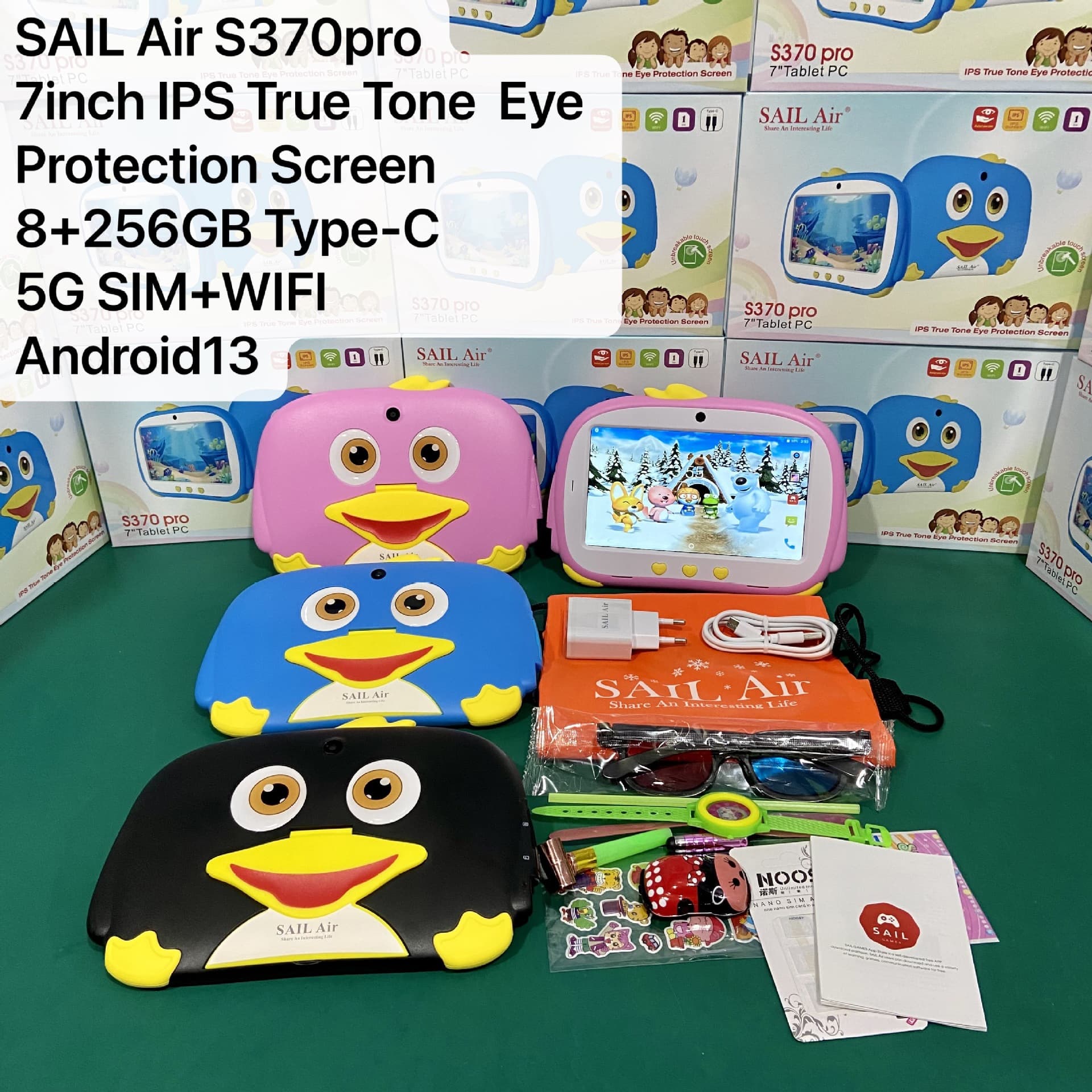 Cross-Border Children's Call Tablet Export Android Kids Tablet PC 7inch 2SIM