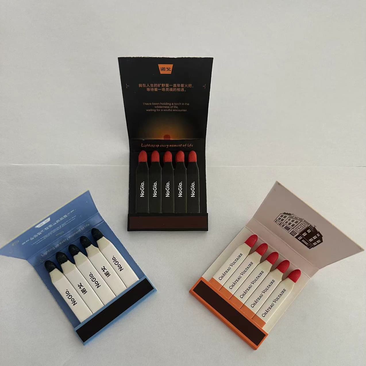 Paper Stem Book-style Matches, Creative Colored Paper Matches, Patterned Paper Stem Folding Matches