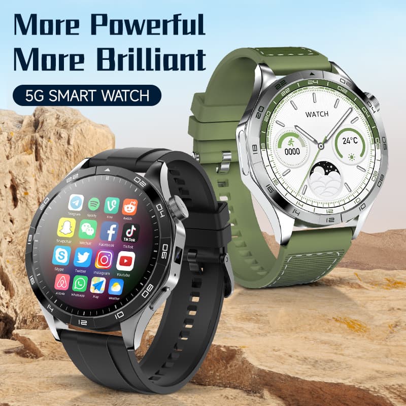 Smart Watch 4G Call Video Chat Blood Oxygen Heart Rate Monitoring Bracelet 1.43inch HD Large Screen Watch