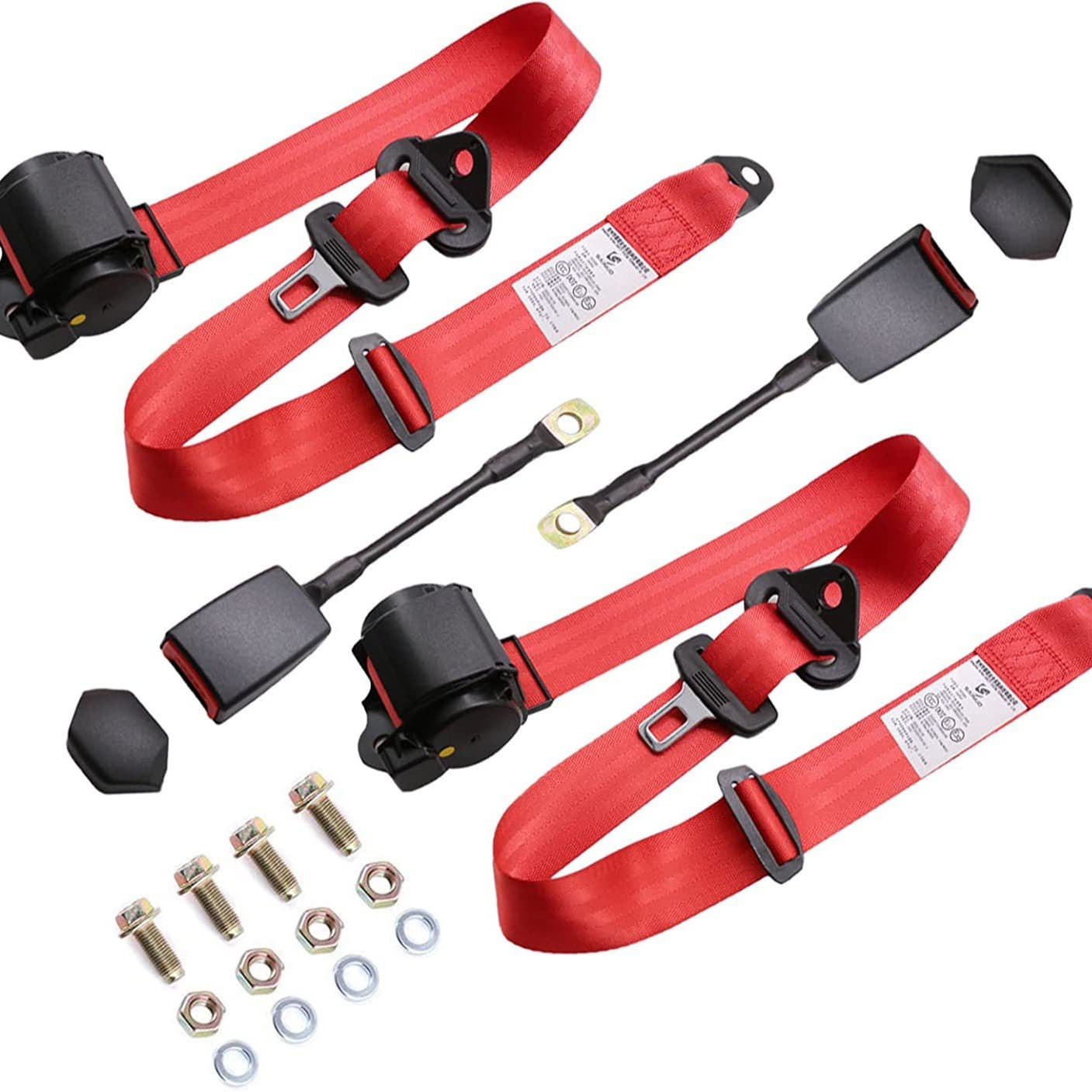 Universal Car Three-Point Automatic Retractable Seat Belt for Bus, Coach, Truck, Golf Cart Modification