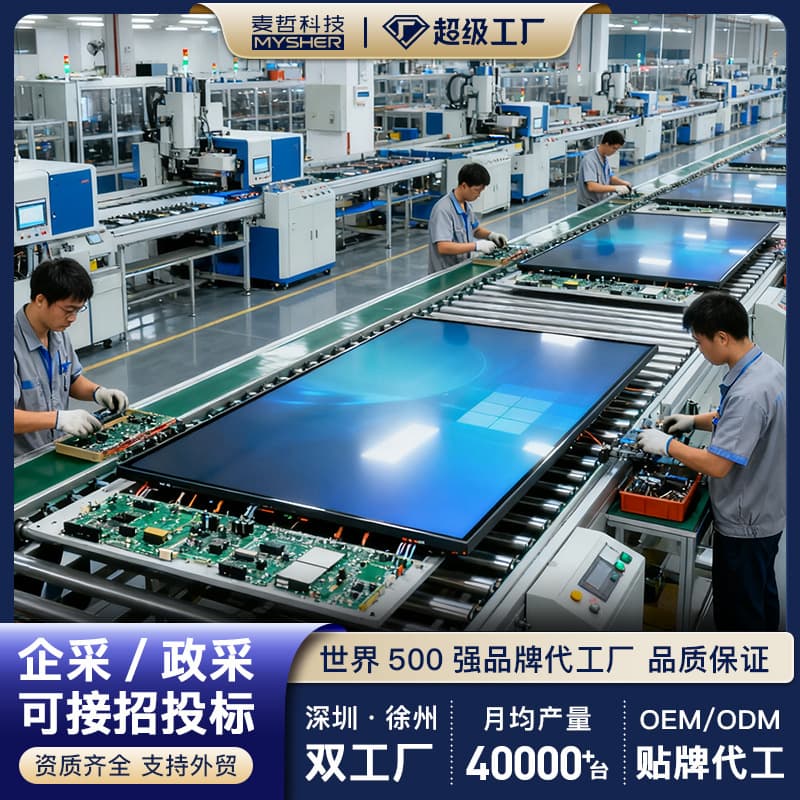 Multimedia Teaching All-in-One Machine Electronic Whiteboard Smart Touch Screen for School Kindergarten Education Training Smart Large Screen