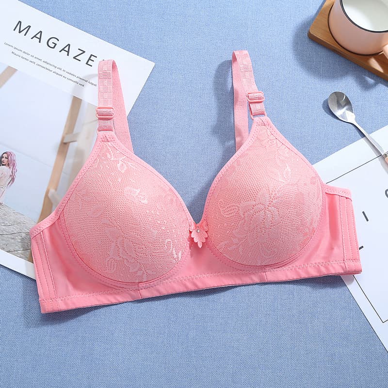 Women's Thin Breathable Non-Wire Push-Up Comfortable Bra for Middle-Aged and Elderly, Anti-Sagging Large Size Bra