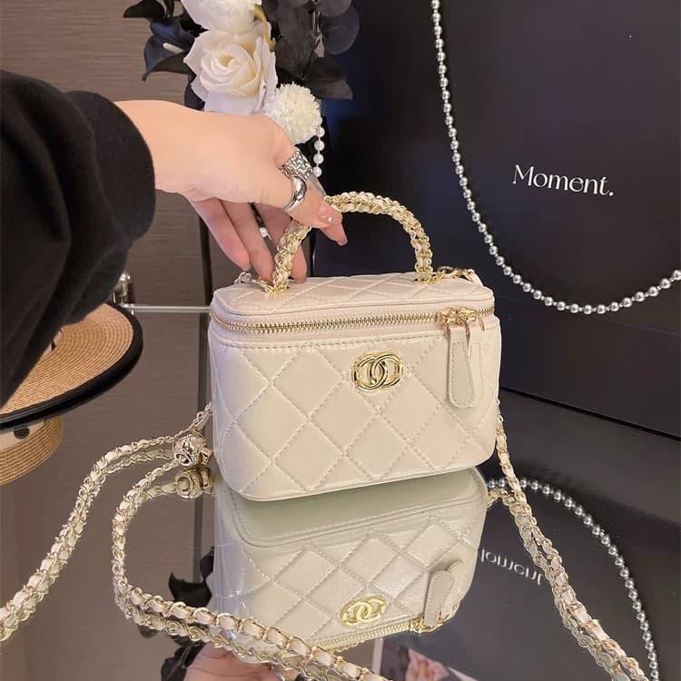 DIY Chanel-Style Quilted Box Bag for Women 2026 New Fashion Versatile Chain Shoulder Crossbody Bag