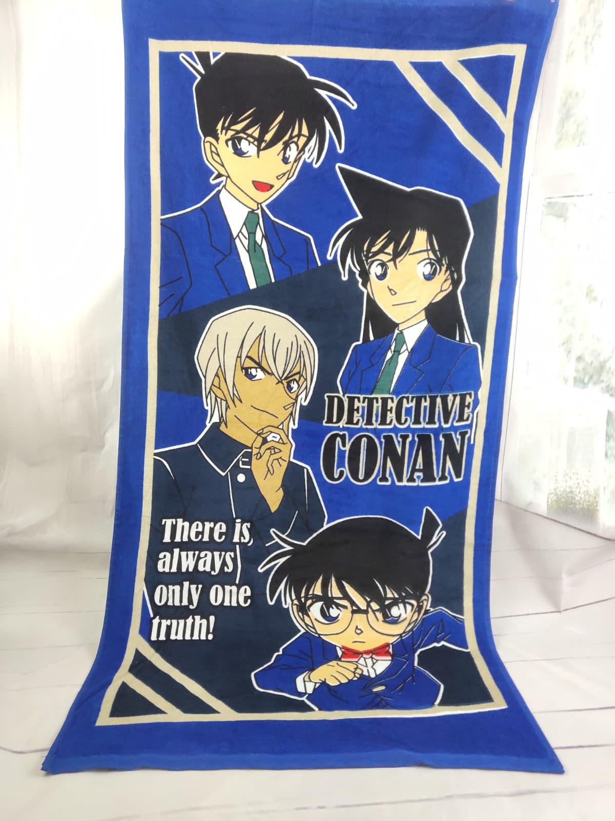 Clearance Pure Cotton Cartoon Cute Detective Conan Bath Towel Spa Towel Beach Towel Soft Absorbent Slight Defects