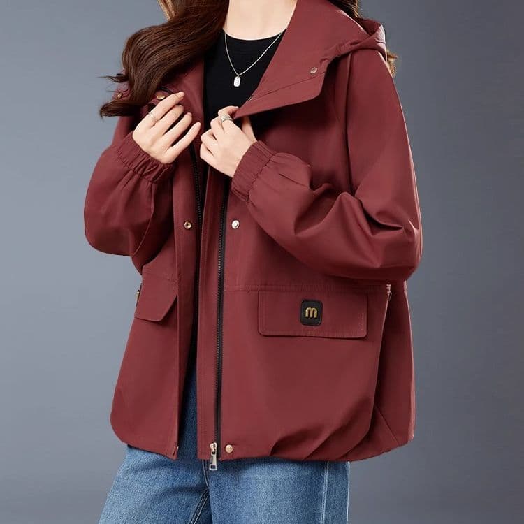 Short Trench Coat Women's Autumn/Spring Casual Plus Size Chic Top New Popular Early Spring Jacket