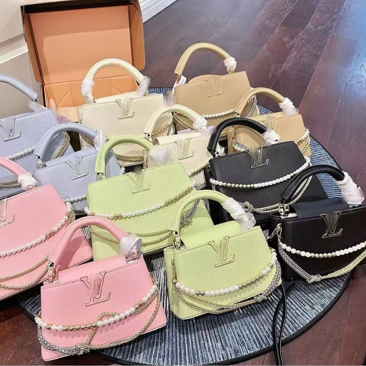 New foreign trade Capu genuine leather classic versatile fashionable large-capacity high-end lady bag shoulder portable crossbody bag