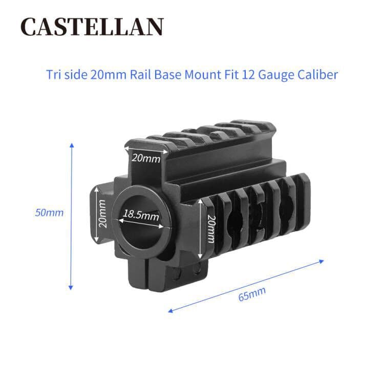 Tactical accessories scope tube clamp 5.56 .223 tube clamp aluminum alloy sight clamp three-sided rail sight clamp