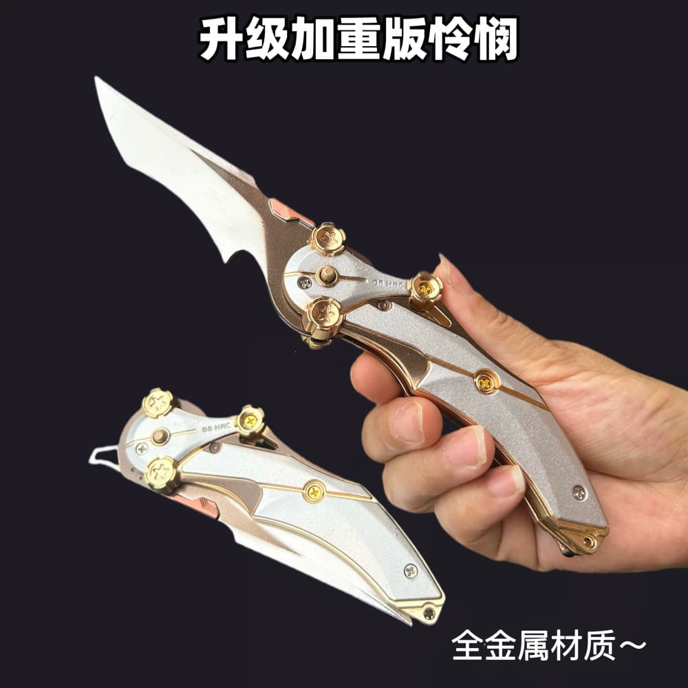 Mercy Blade Thickened Foldable Delta Game Merchandise Alloy Melee Weapon Model Collection Ornament Gift