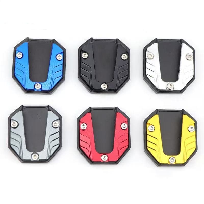 Motorcycle Electric Vehicle Modification Accessories Kickstand Plate Enlarged Auxiliary Side Kick Block Kickstand Anti-Slip Side Stand Pad
