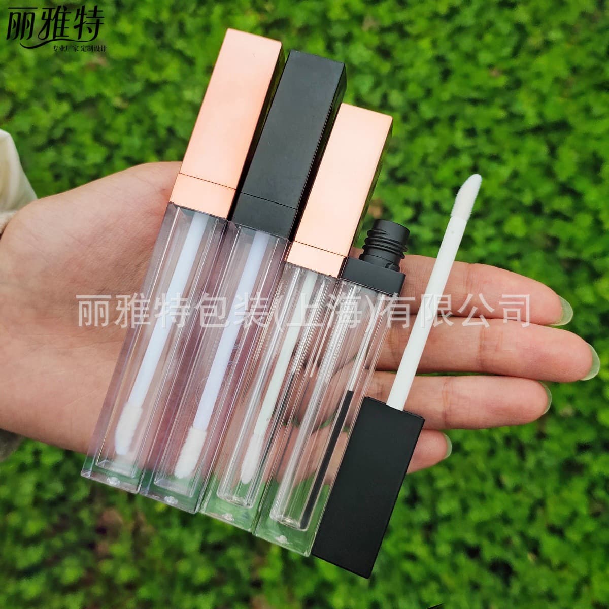 In Stock 5ML Wholesale Lip Gloss Tube Empty Square Transparent Spiral Bottle Lip Gloss Tube Lipstick Lip Oil Lip Gloss Packaging Material
