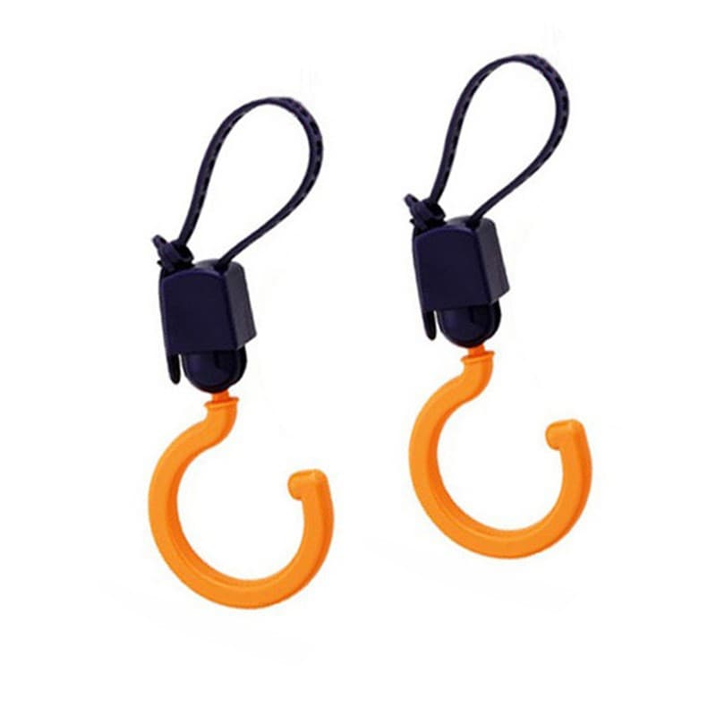Cross-border spot children's stroller hooks, adjustable 360-degree hooks, stroller and bag hooks, factory direct.